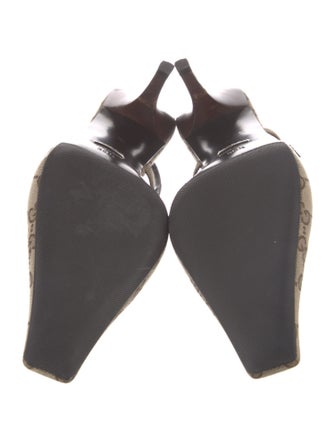 Gucci Printed Slingback Pumps