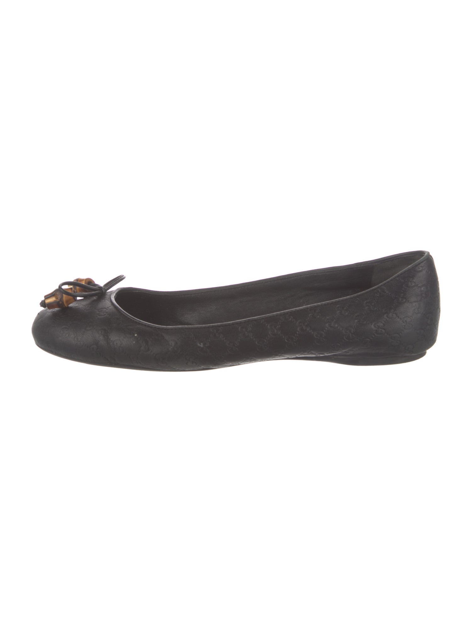 Gucci Microguccissima Pattern Leather Flats
