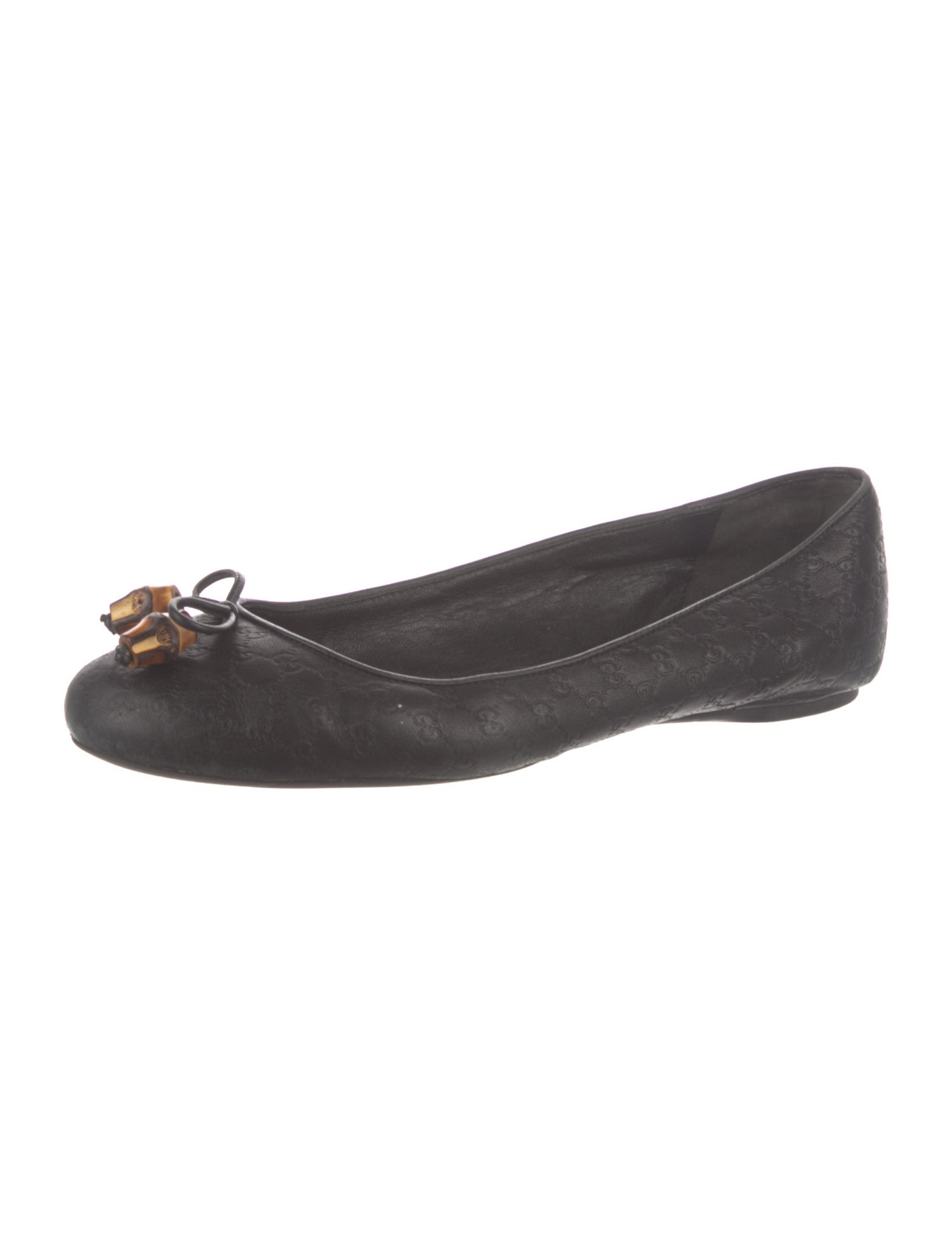 Gucci Microguccissima Pattern Leather Flats