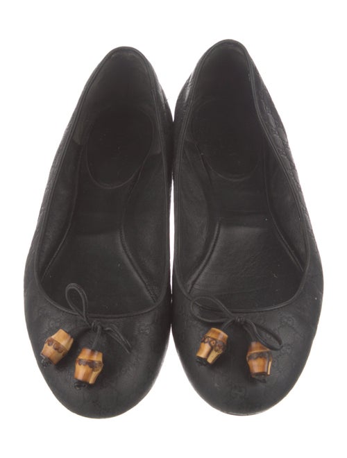 Gucci Microguccissima Pattern Leather Flats