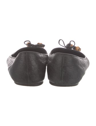 Gucci Microguccissima Pattern Leather Flats