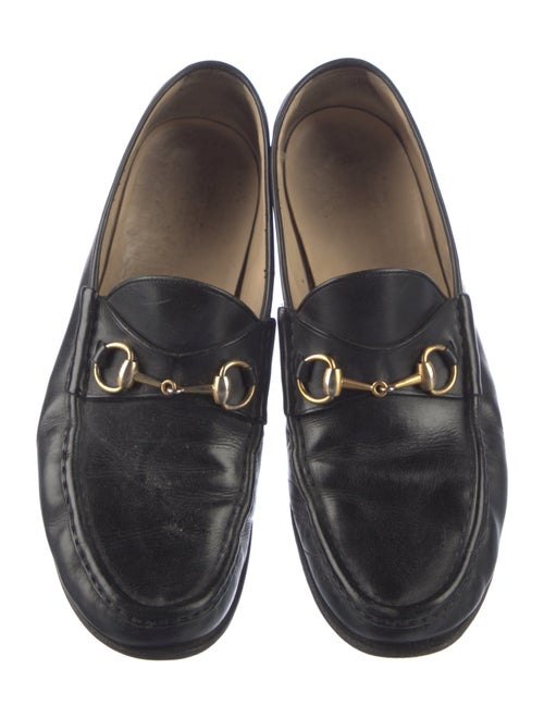 Gucci Horsebit Accent Leather Dress Loafers