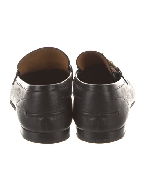 Gucci Web Accent Leather Monk Straps