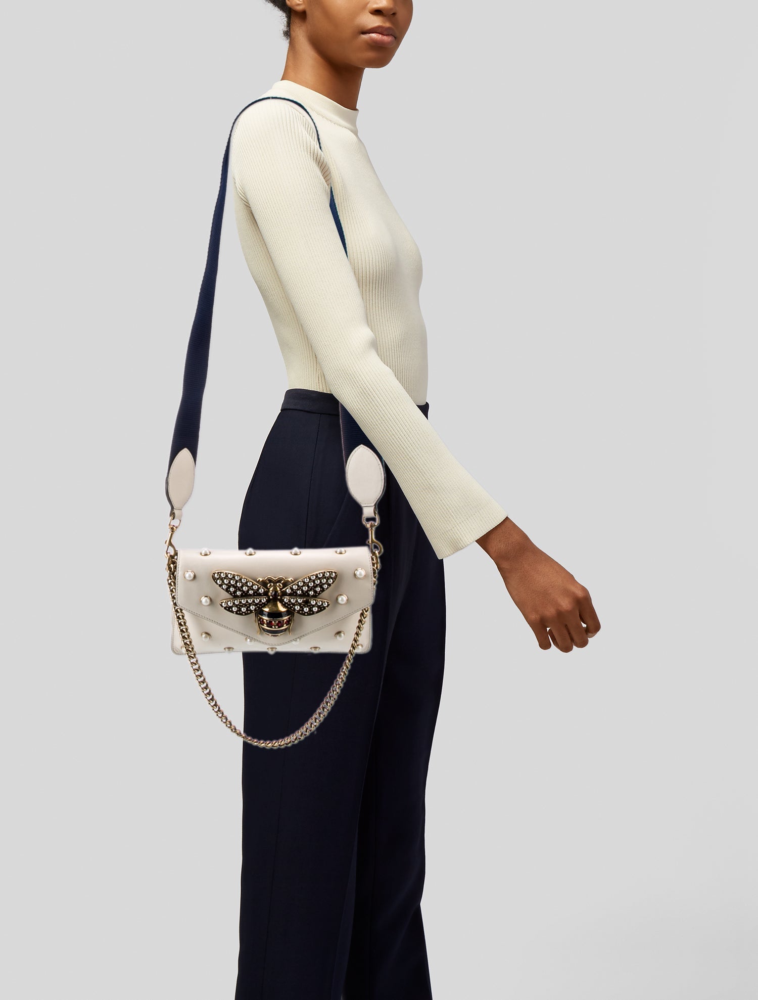 Gucci Faux Pearl Queen Margaret Mini