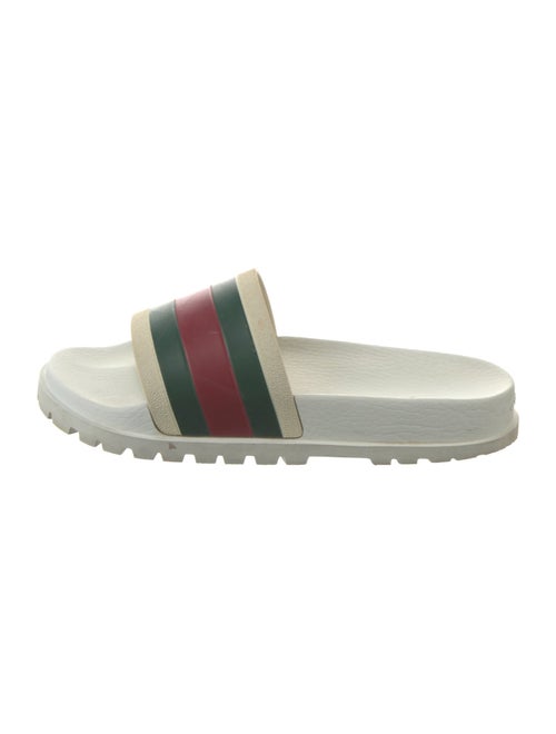 Gucci Web Accent Rubber Slides