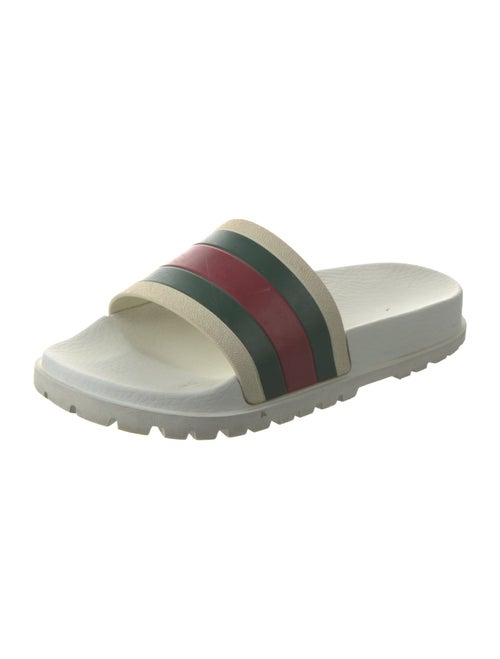 Gucci Web Accent Rubber Slides