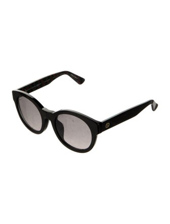 Gucci Interlocking G Logo Round Sunglasses