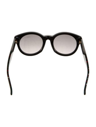Gucci Interlocking G Logo Round Sunglasses