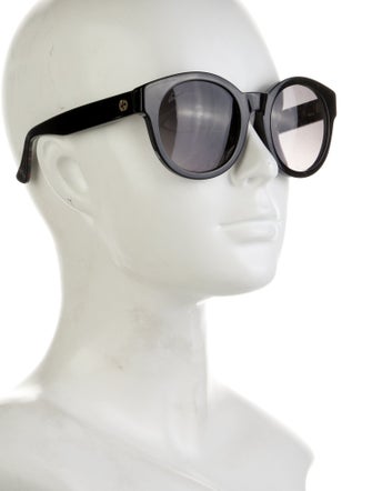 Gucci Interlocking G Logo Round Sunglasses