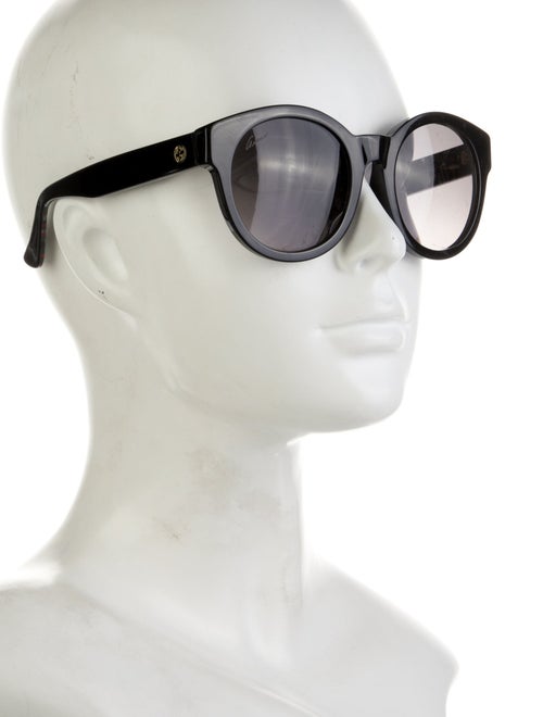 Gucci Interlocking G Logo Round Sunglasses