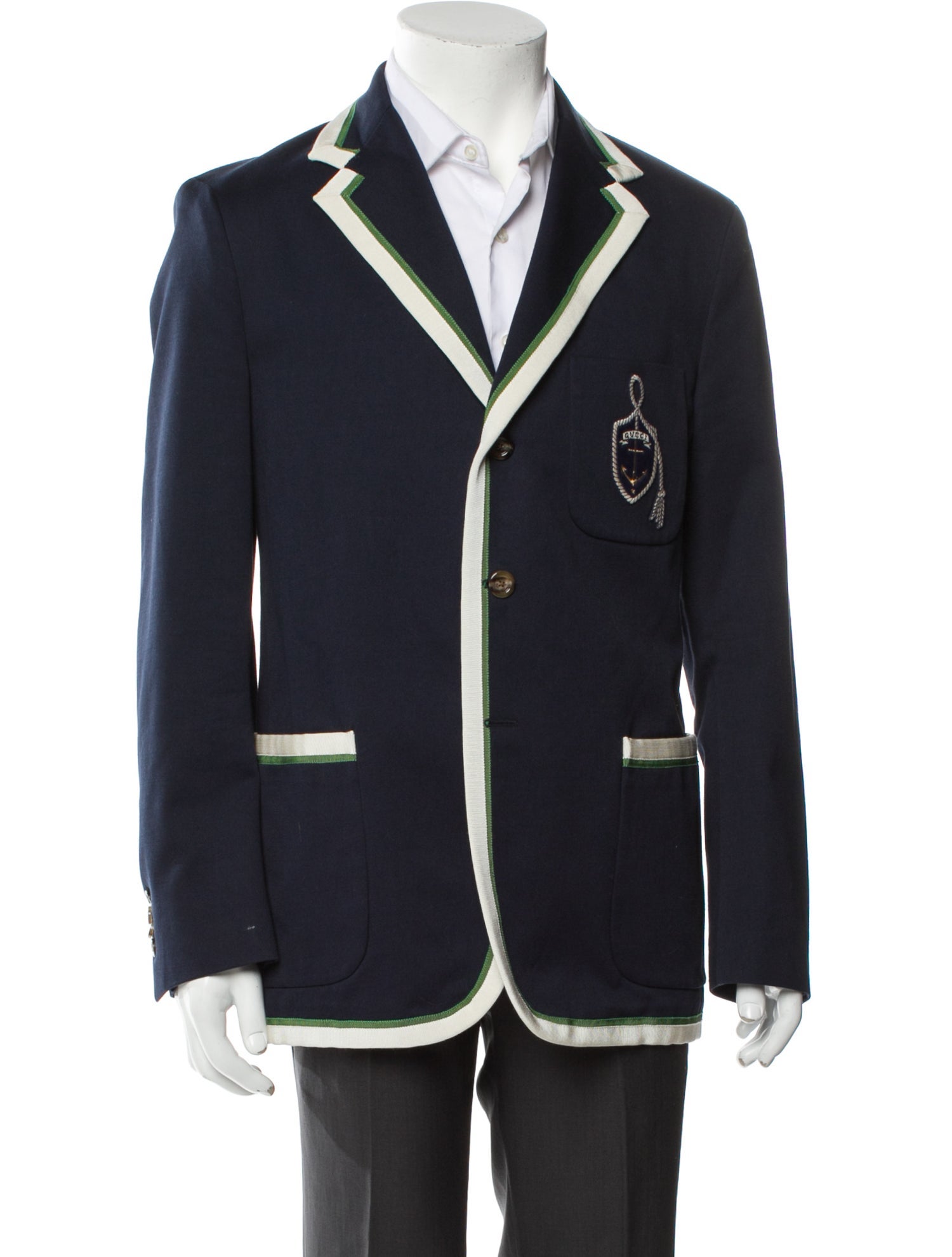 Gucci 2018 Embroidered Accent Blazer