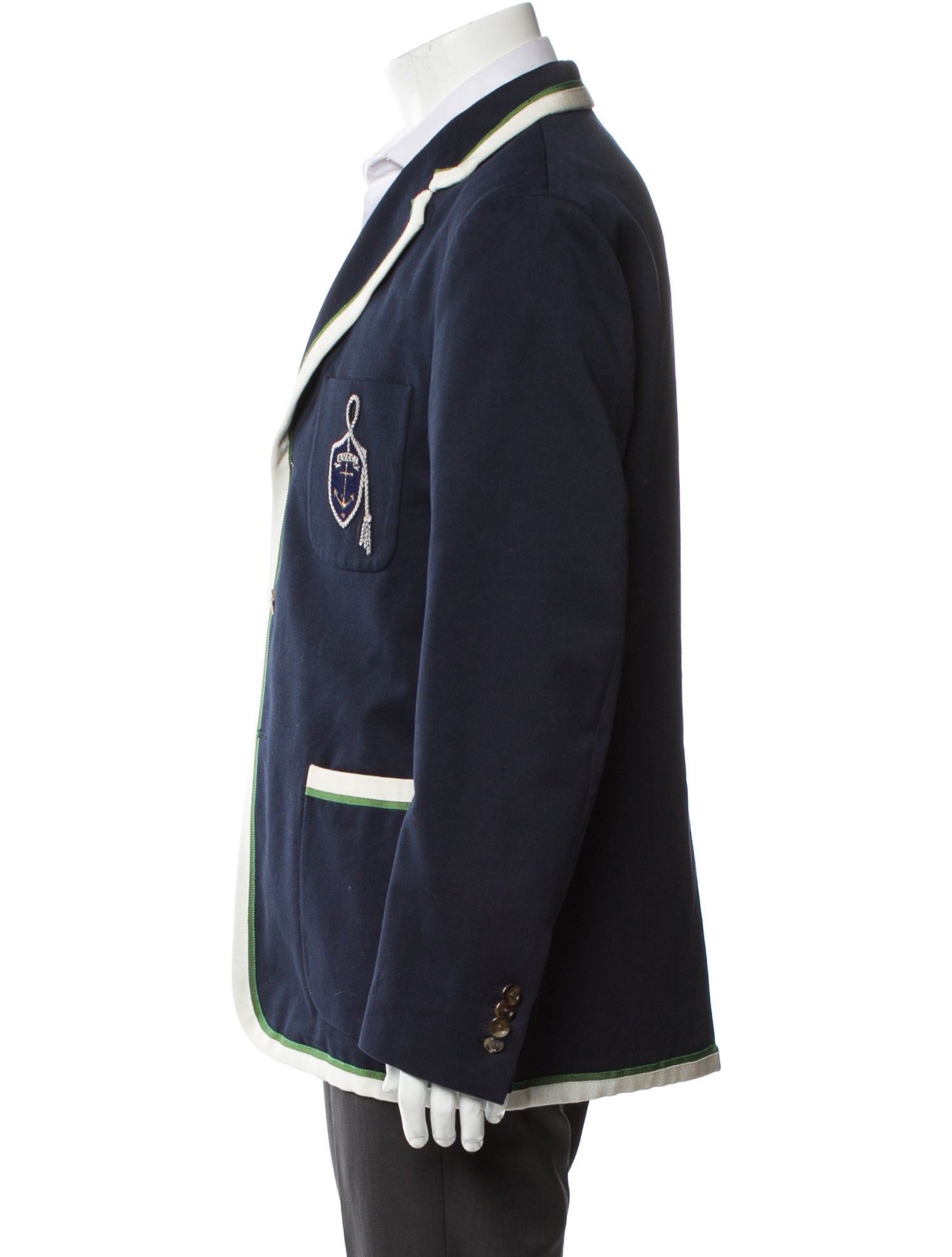 Gucci 2018 Embroidered Accent Blazer