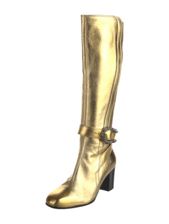 Gucci Dionysus Accent Leather Boots