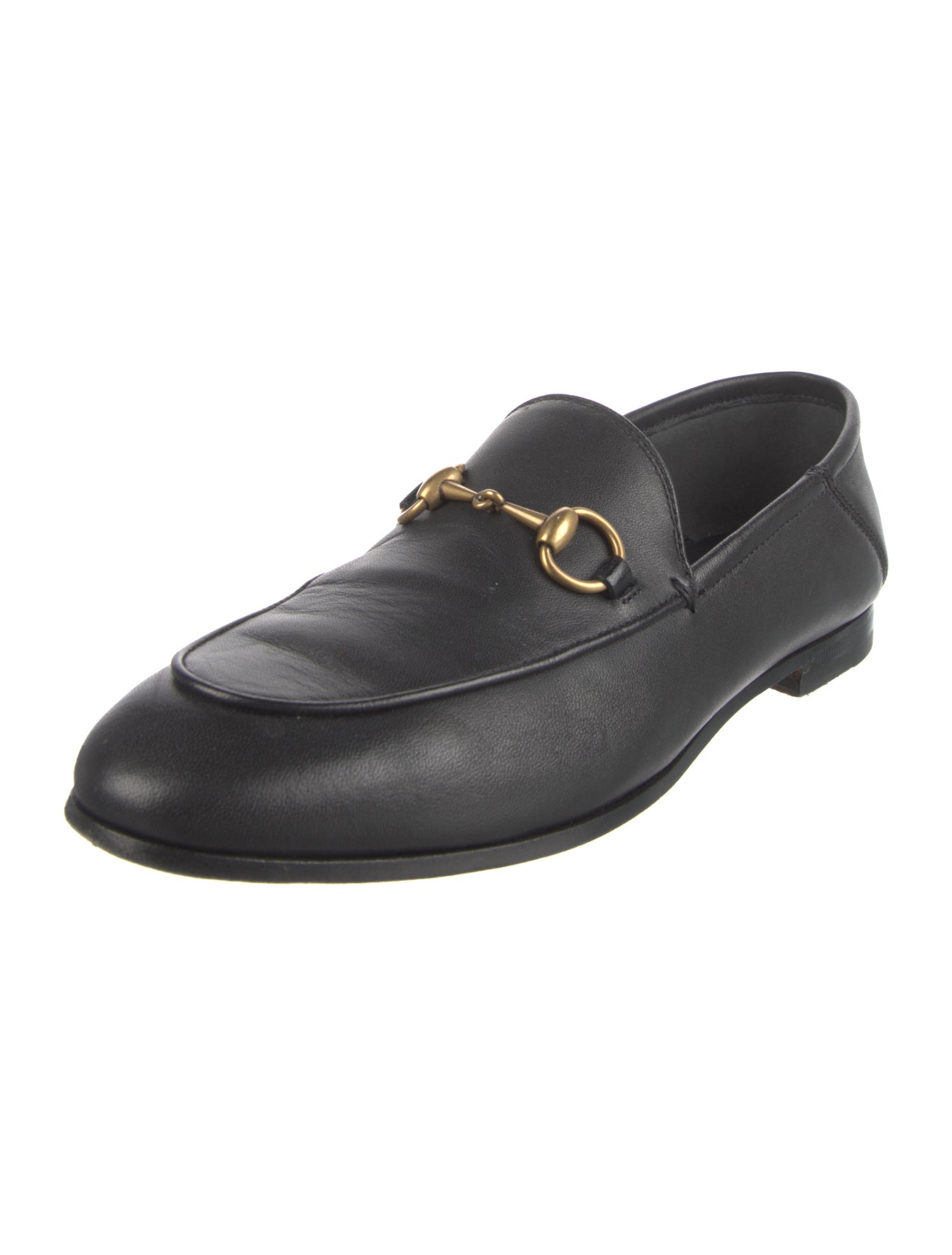 Gucci Horsebit Accent Leather Loafers