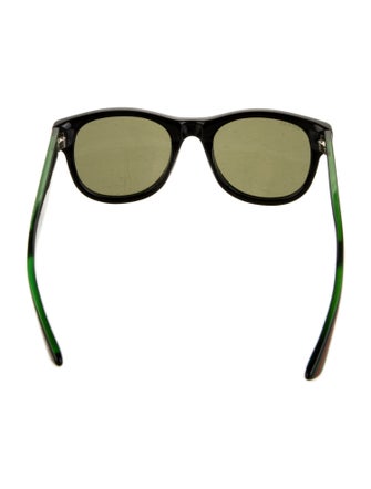 Gucci Web Accent Wayfarer Sunglasses