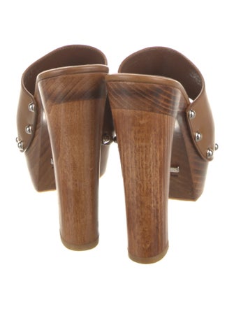 Gucci Horsebit Accent Leather Slides