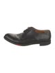 Gucci Web Accent Leather Derby Shoes