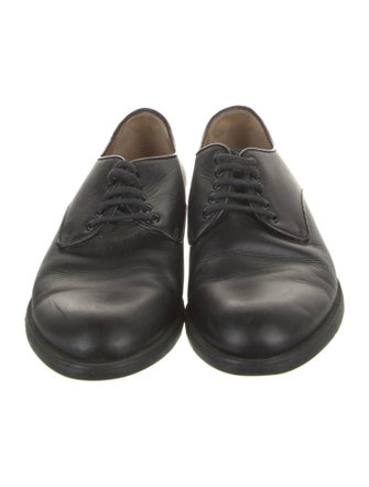 Gucci Web Accent Leather Derby Shoes