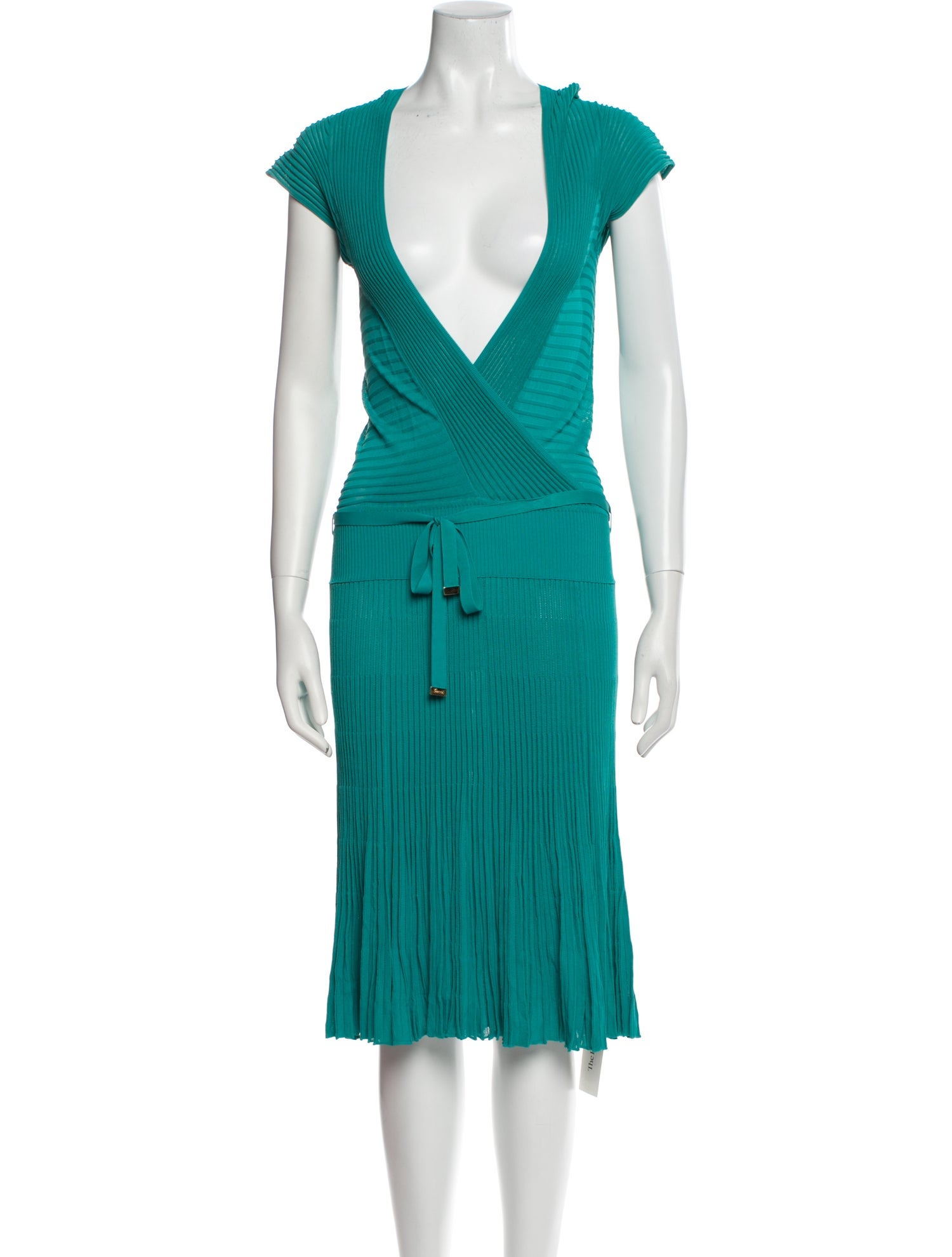 Gucci Plunge Neckline Long Dress