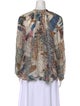 Gucci Silk Floral Print Blouse