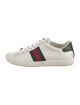 Gucci Web Accent Leather Sneakers