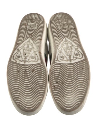 Gucci Web Accent Leather Sneakers