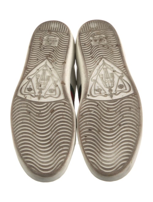 Gucci Web Accent Leather Sneakers