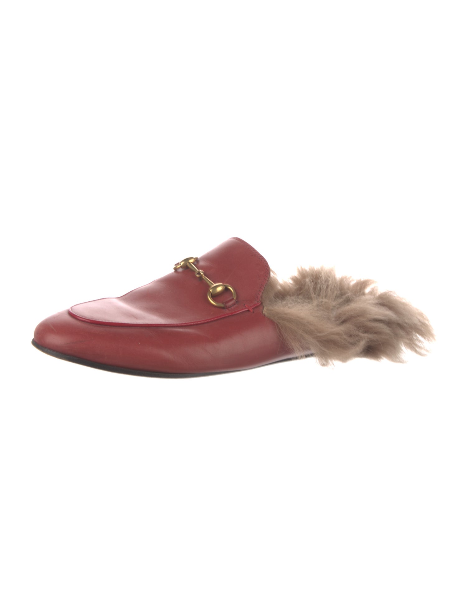 Gucci Horsebit Accent Leather Mules