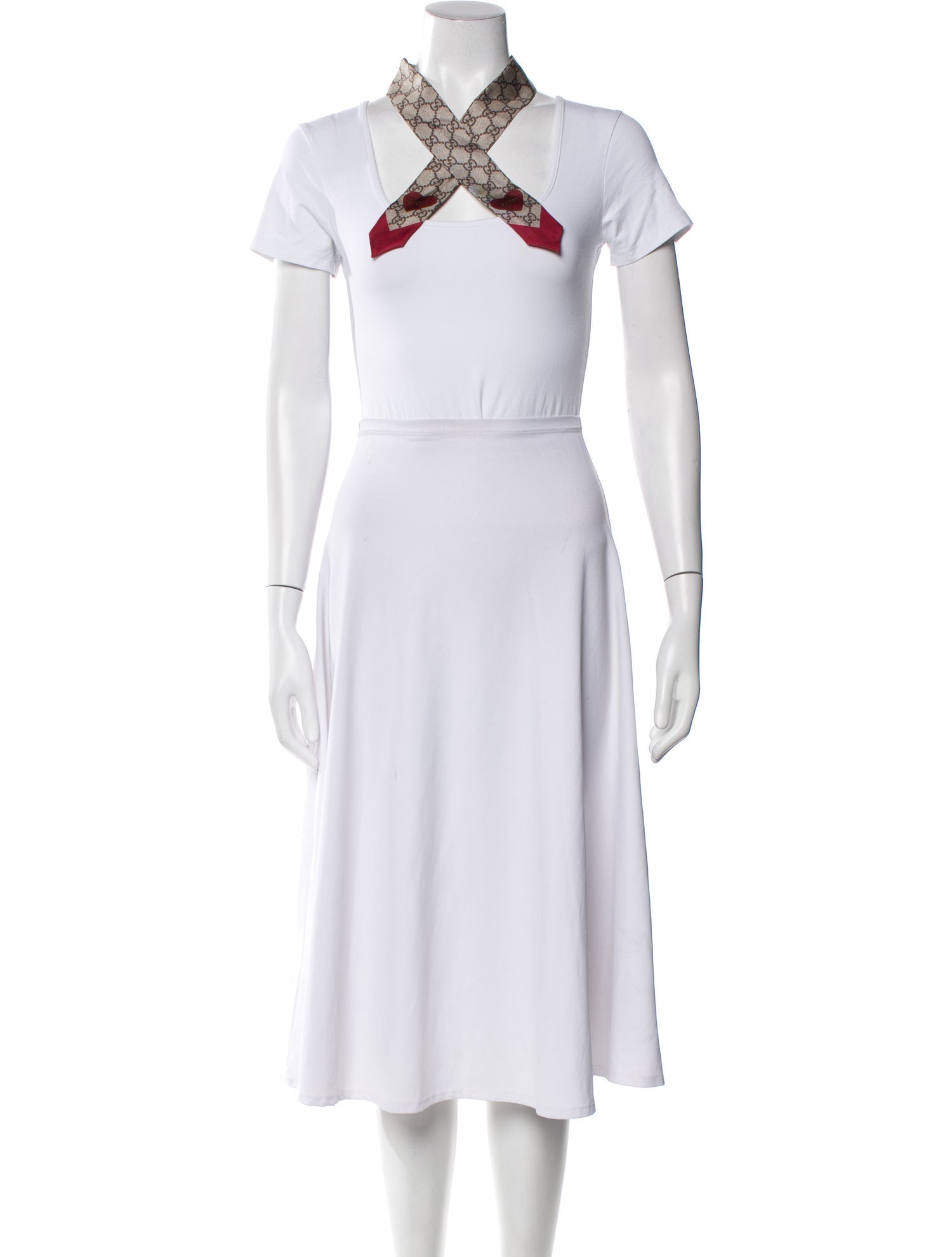 Gucci Pattern Print Silk Scarf Headband