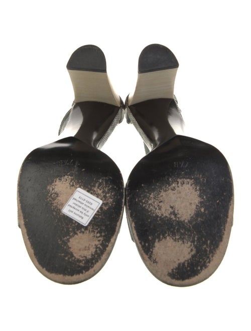 Gucci Leather Animal Print Sandals