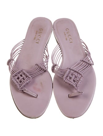 Gucci Leather Slides