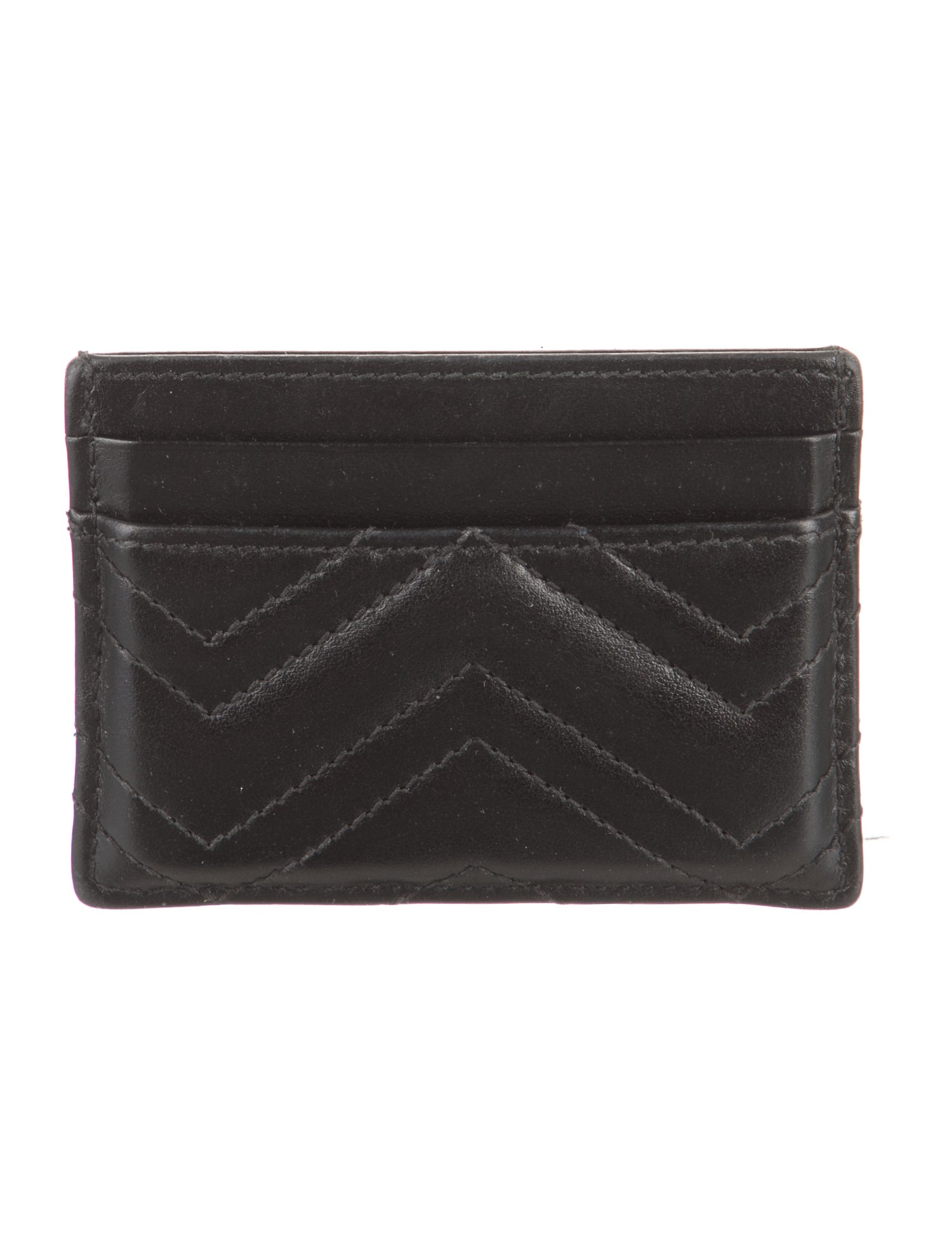 Gucci Double G Logo Calfskin Card Holder