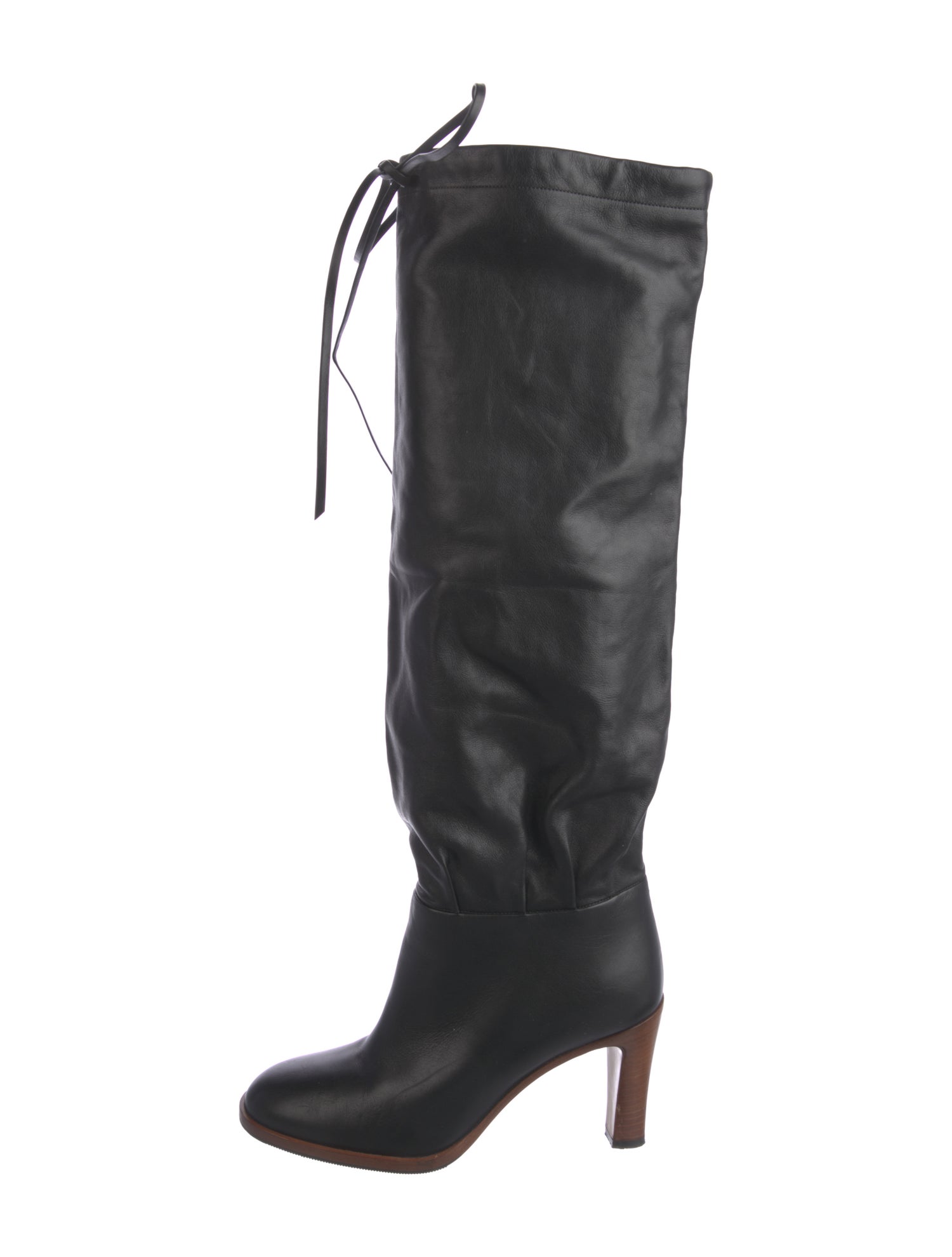 Gucci Leather Lace-Up Boots