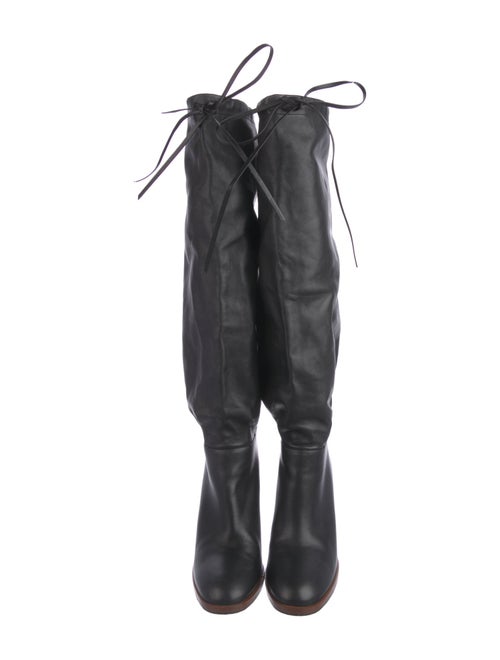 Gucci Leather Lace-Up Boots