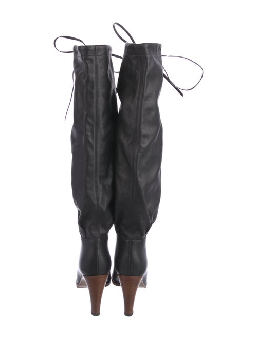 Gucci Leather Lace-Up Boots