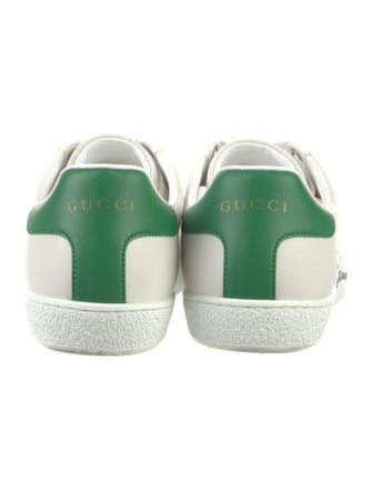 Gucci Leather Colorblock Pattern Sneakers