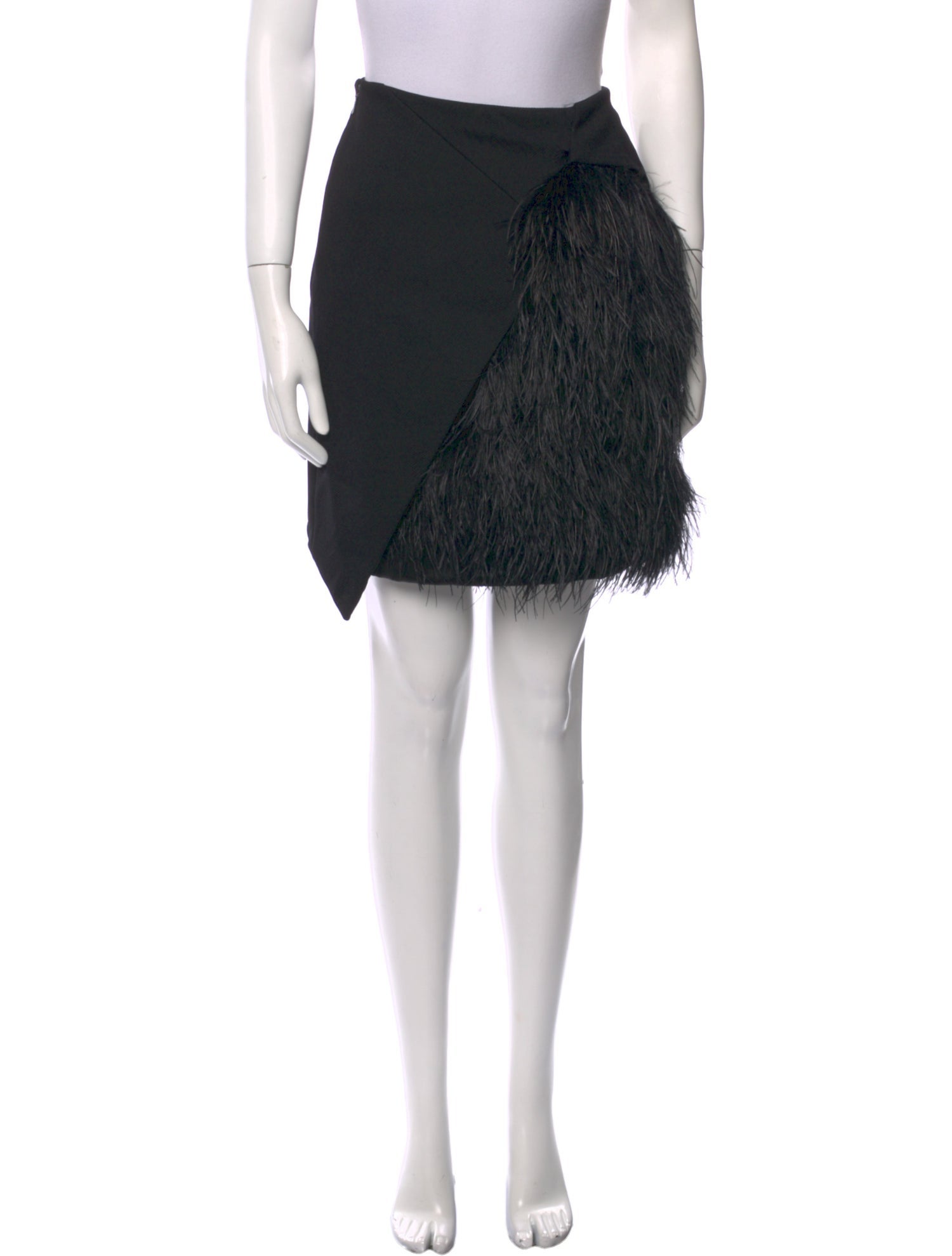 Gucci Feather Trim Mini Skirt