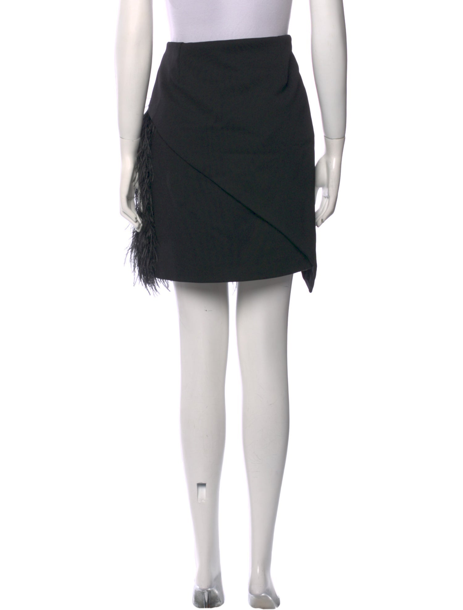 Gucci Feather Trim Mini Skirt