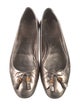 Gucci Bamboo Accent Leather Ballet Flats