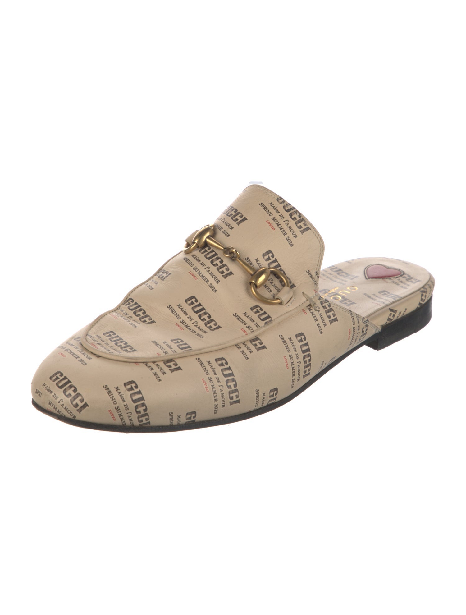 Gucci Horsebit Accent Leather Mules