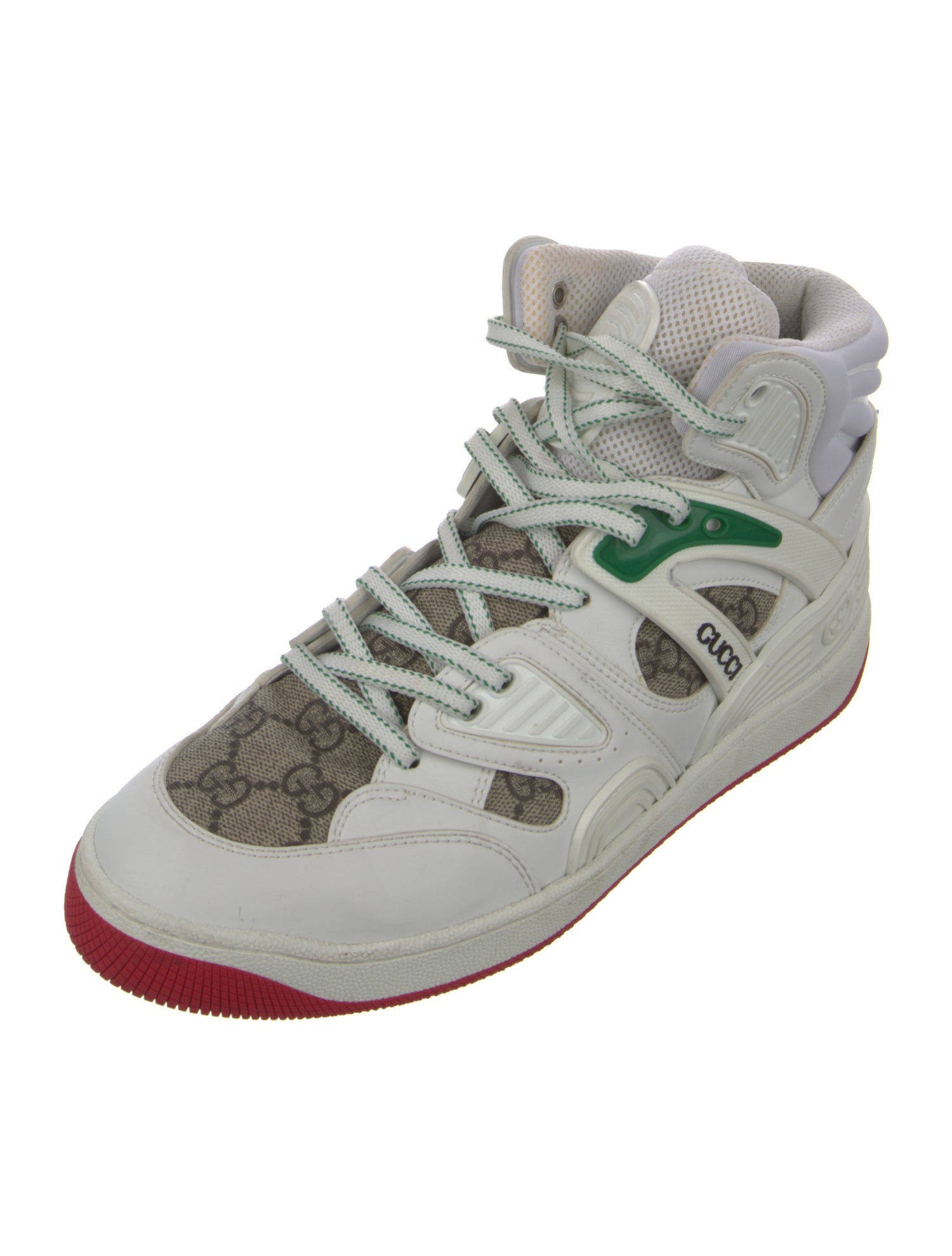 Gucci GG Supreme Leather Wedge Sneakers