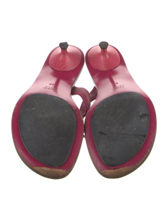 Gucci Interlocking G Logo Leather Slides