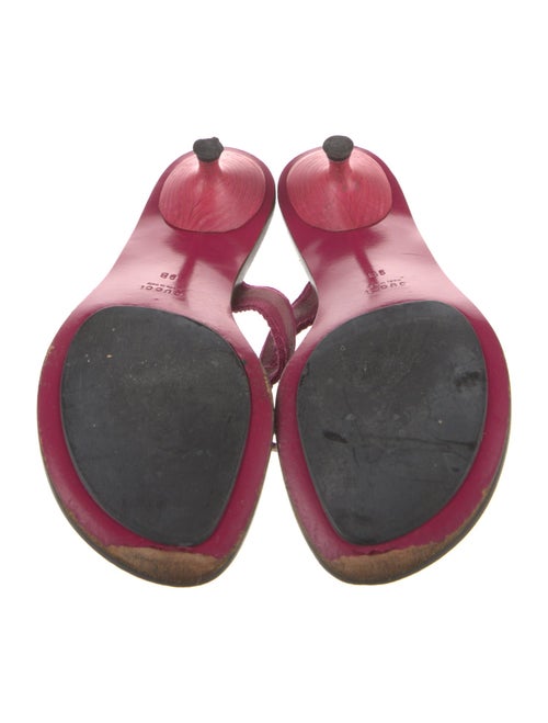 Gucci Interlocking G Logo Leather Slides