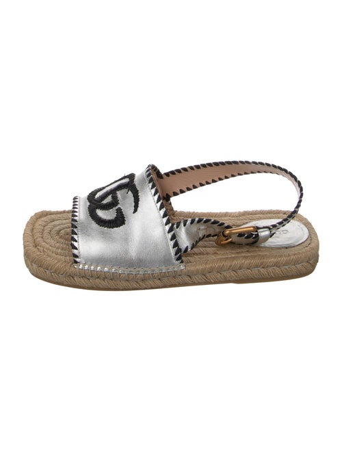 Gucci Leather Printed Espadrilles