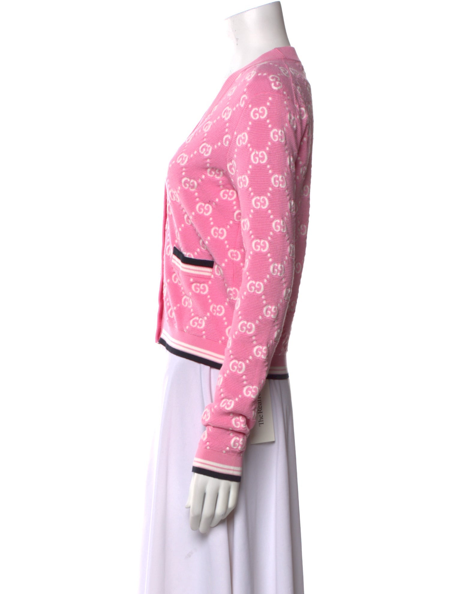 Gucci Printed V-Neck Sweater