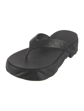 Gucci Rubber Flip Flops