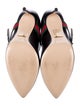 Gucci Web Accent Leather Pumps