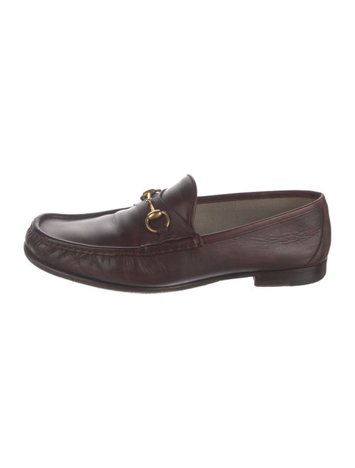 Gucci Horsebit Accent Leather Dress Loafers