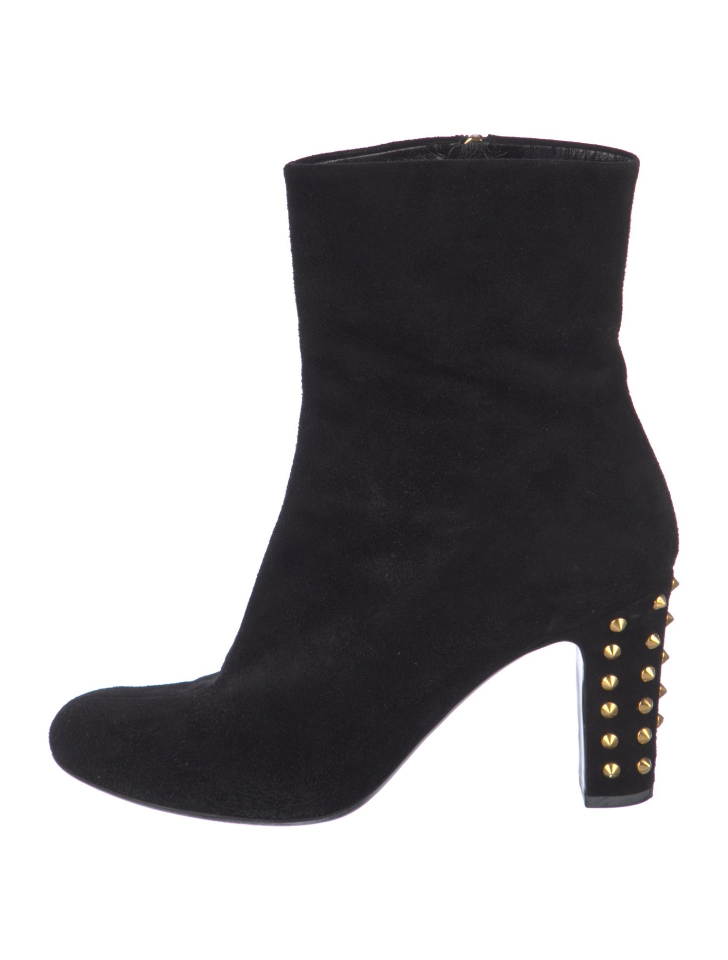 Gucci Suede Studded Accents Boots
