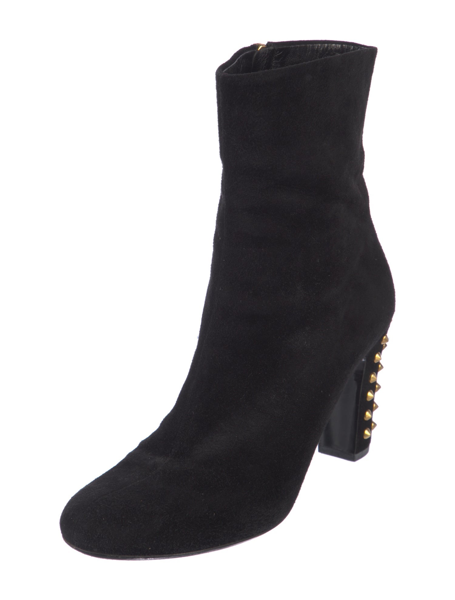 Gucci Suede Studded Accents Boots